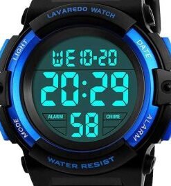 Digital Sport Outdoor Multifunctional Chronograph LED Waterproof Alarm Calendar Watch