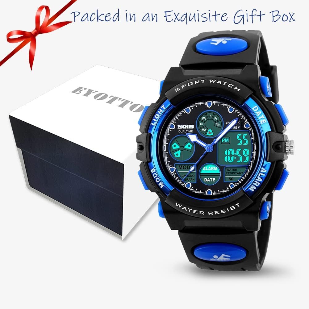 61a0YNMNlUL._AC_SL1001_ Kids Sports Watch Waterproof Boys Multi-Function Digital Wristwatch LED Alarm Stopwatch