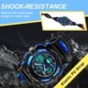 Kids Sports Watch Waterproof Boys Multi-Function Digital Wristwatch LED Alarm Stopwatch